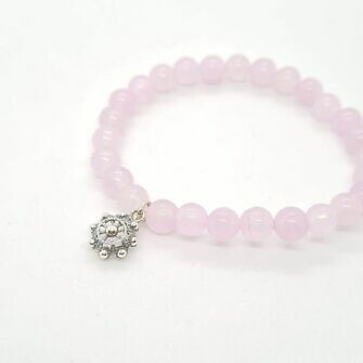 Pulsera charra niña bolas color pulsera botón charro de Salamanca con cuentas de color lila