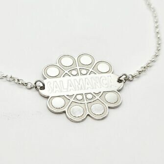 Pulsera Botón Charro Personalizada nombre ciudad coordenadas frase Salamanca Vitigudino Ciudad Rodrigo Santa Marta Béjar Peñaranda Alba de Tormes La Alberca Mogarraz Las Arribes del Duero Sierra de Francia