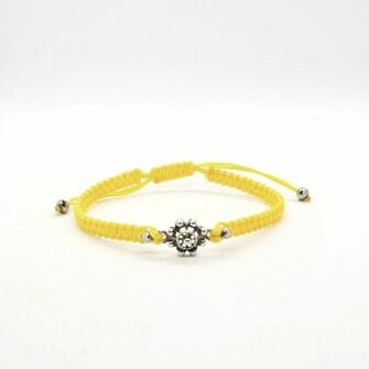 Pulsera Hilo Botón Charro Pequeño pulsera charra macramé Salamanca Amarillo