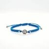 Pulsera Hilo Botón Charro Pequeño pulsera charra macramé Salamanca Azul Bondi