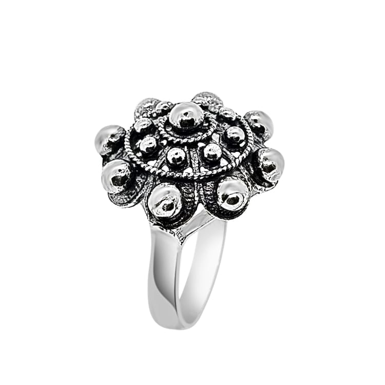 Anillo Charro 22 mm clásico grande típico anillo de Salamanca Sortija botón charro