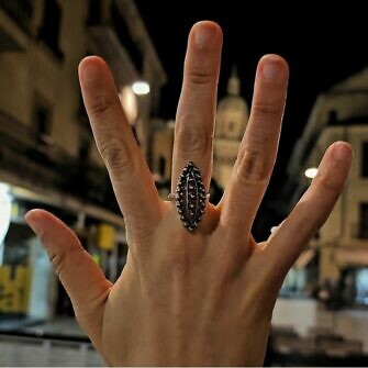 Anillo Charro Lanzadera Sortija charra fiigrana