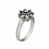 Anillo botón charro Pequeño niña plata de ley sortija charra clásico
