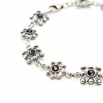 Pulsera Botón Charro Mixto Color Negro