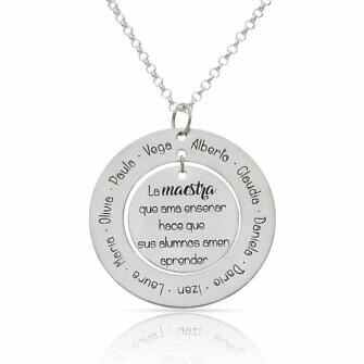 Gargantilla Maestra Ama Enseñar Nombre de Alumnos