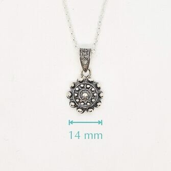 Colgante Charro Plata Clásico 14 mm de Salamanca