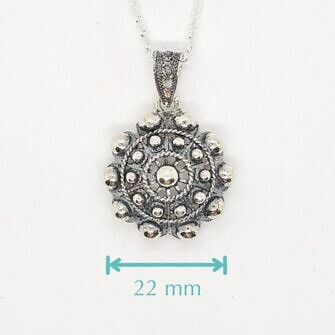 Colgante Charro Plata Clásico 22 mm de Salamanca