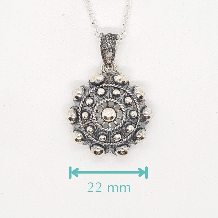 Colgante Charro Plata Clásico 22 mm de Salamanca