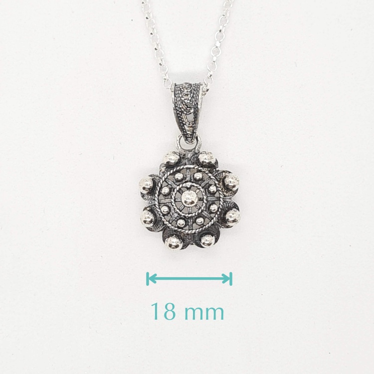 Colgante Charro Plata Clásico 18 mm de Salamanca