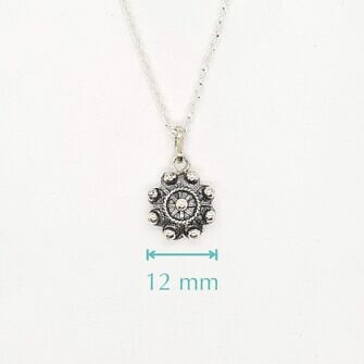 Colgante Charro Plata Clásico 12 mm de Salamanca