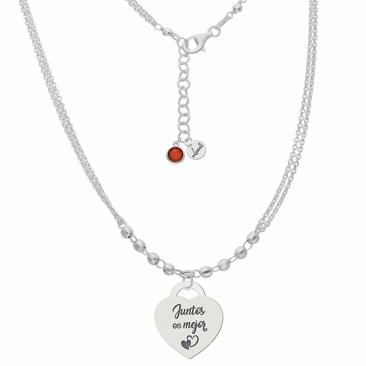 Gargantilla Corazón Juntos es Mejor  Enamorados