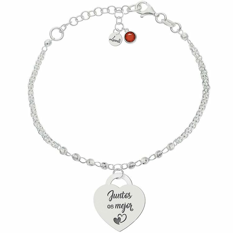 Pulsera Corazón Juntos es mejor Personalizable Frase Sorprende este San Valentín con Joyas Personalizadas