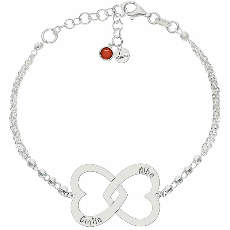 Pulsera Dos Corazones Nombres 