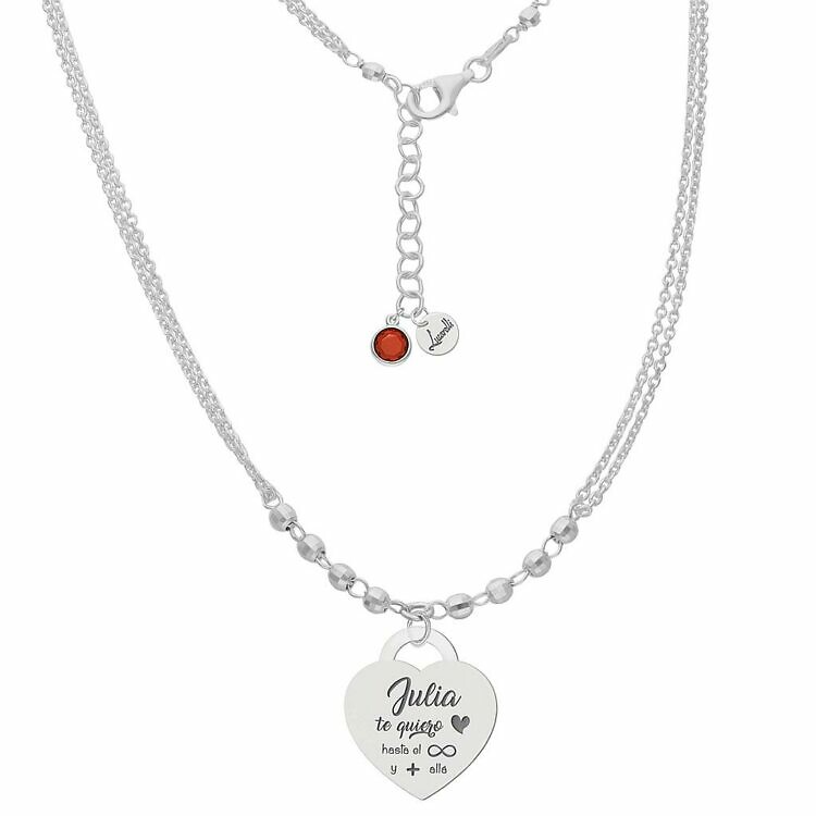Gargantilla Corazón Nombre Te Quiero Personalizable Sorprende este San Valentín con Joyas Personalizadas Enamorados