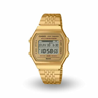 Reloj Casio Dorado Vintage Bluetooth cuenta pasos podómetro ABL-100WEG-9A Dorado Oro conectado al móvil