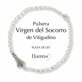 Pulsera Virgen del Socorro de Vitigudino Plata de Ley